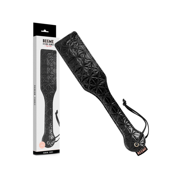 Begme - Paddle en Cuir Végétalien Édition Noire