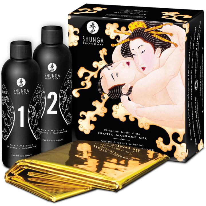 Shunga - Orientalisches Melone-Mango-Erotisches Körper-zu-Körper-Massagegel