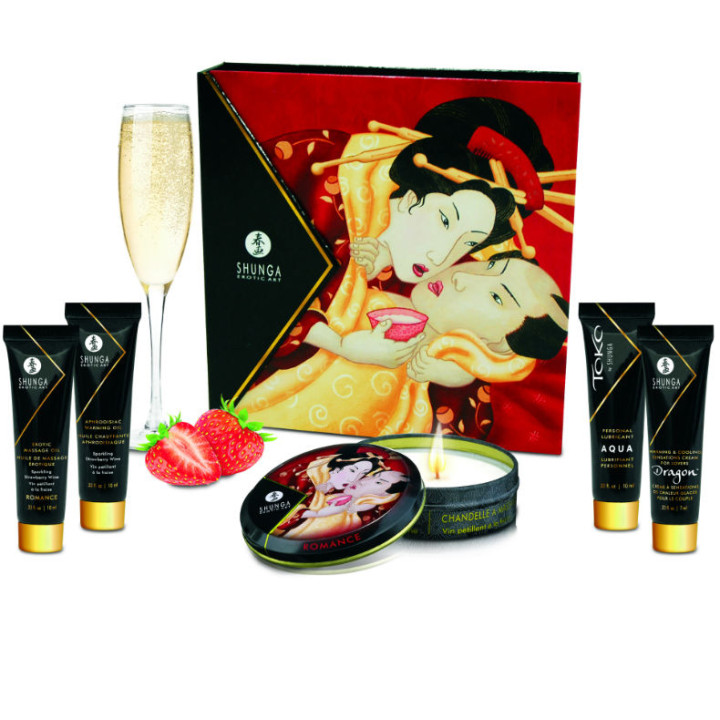 Shunga - Geheimes Geisha-Erdbeer- Und Cava-Kit