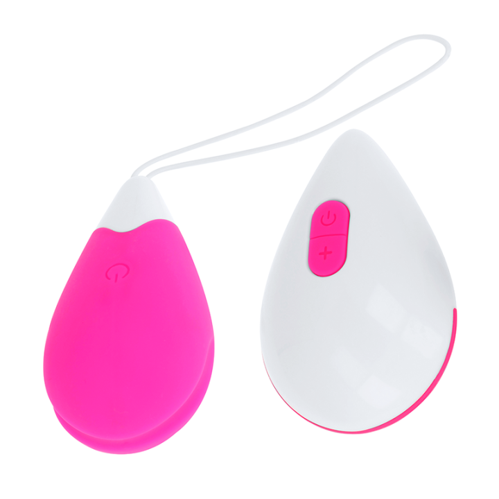Ohmama - Huevo Vibrador 10 Modos Rosa y Blanco