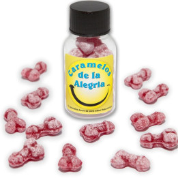 Diablo Picante - 12 Penisförmige Joy-Bonbons Erdbeere/Kirsche