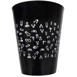 Diablo Picante - Tazza Nera 500 ml Con Peni Bianchi