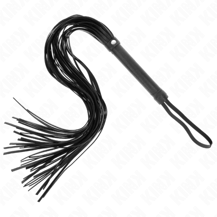Kink - Chicote de Pvc Macio Preto 70 cm
