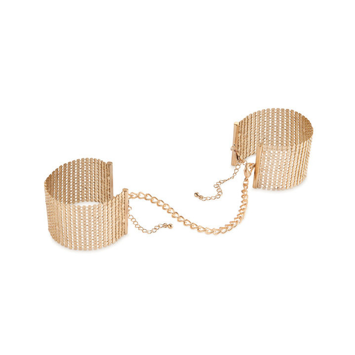 Bijoux - Désir Métallique Goldene Handschellen Aus Metallgewebe