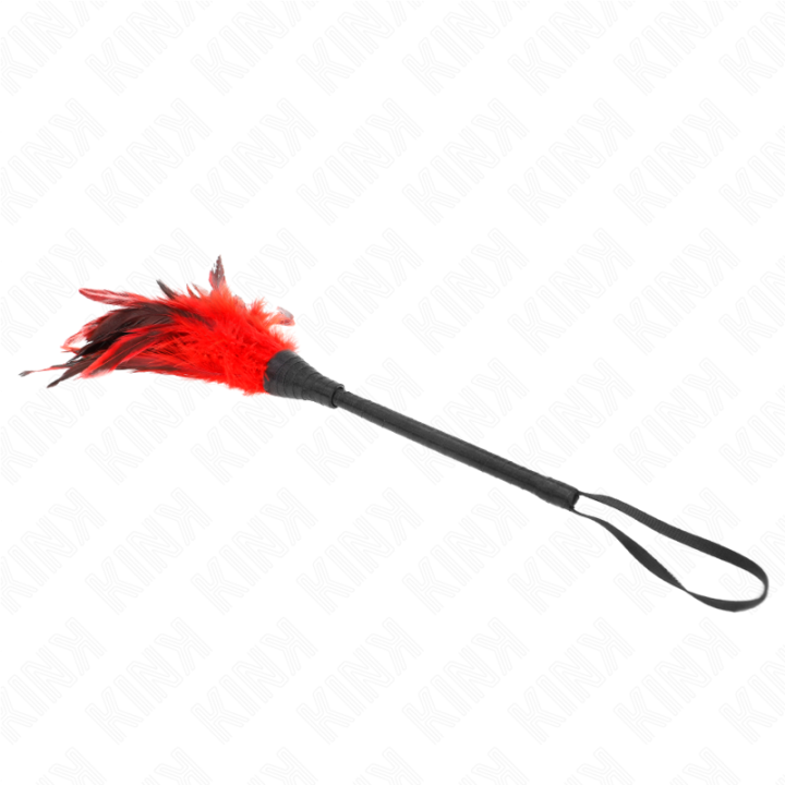 Kink - Red Maids Hornform Tickle Hühnerfedern 36 cm