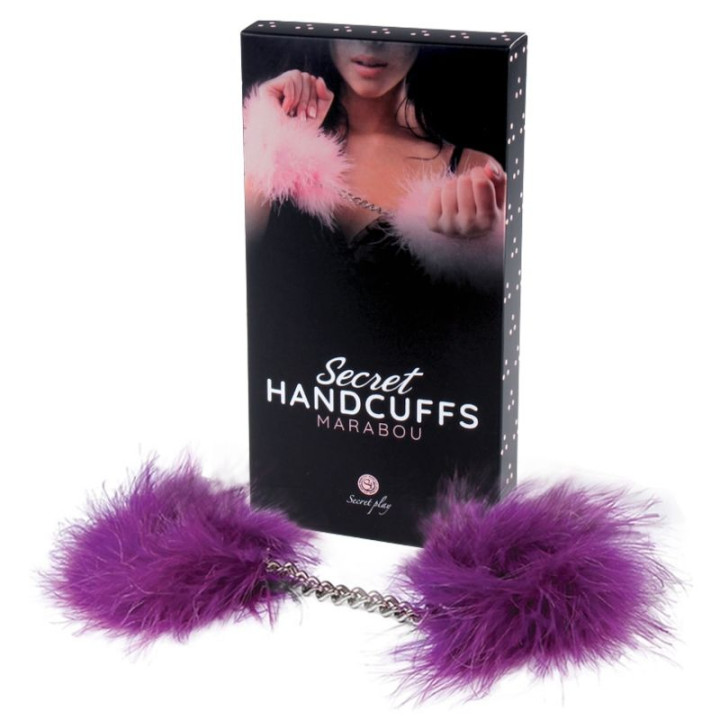 Secretplay - Lila Marabou-Handschellen