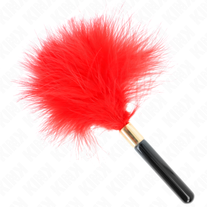 Kink - Red Gold Metal Tickle Feathers 18 cm