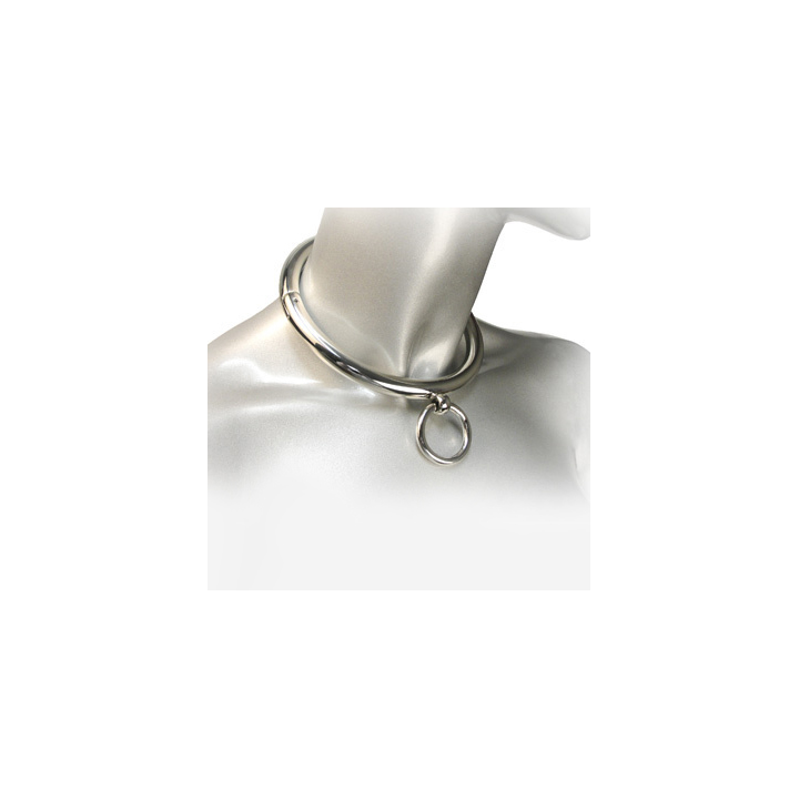 Metal Hard - Bdsm Necklace With Ring 10cm