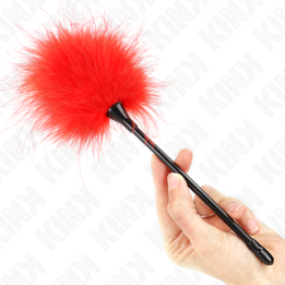 Kink - Rote Kitzelfedern Für Das Bondage-Set 27 cm