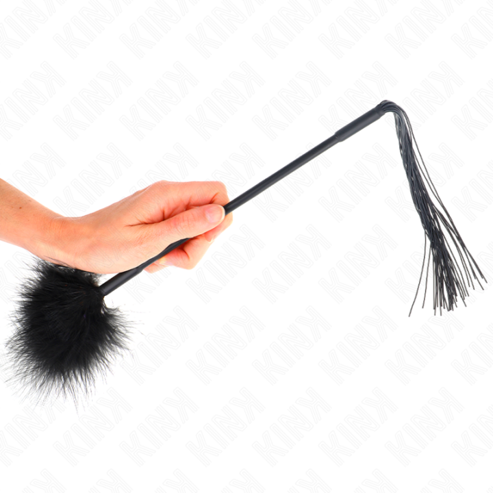 Kink - Silicone Whip With Feathers For Tickle 47 cm