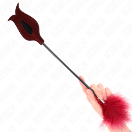 Kink - Plumes de Chacouilles Avec Palette en Forme de Rose 8 cm