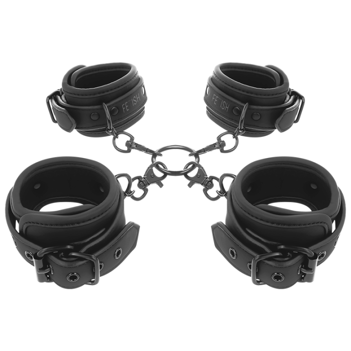 Fetish Submissive - Hand- Und Knöchel-Handschellen-Set Mit Noprene-Futter