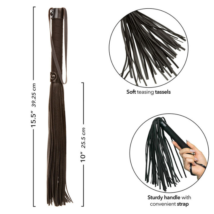 Calexotics - Nocturnal Flogger Cuir Noir