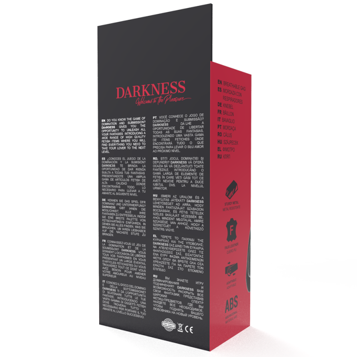 Darkness - Czarny Oddychajacy Knebel