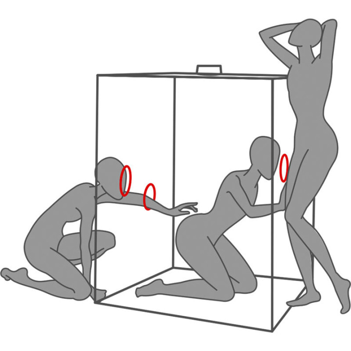 Secret Dome - Kink Club Cabin Scandale Noir et Rouge