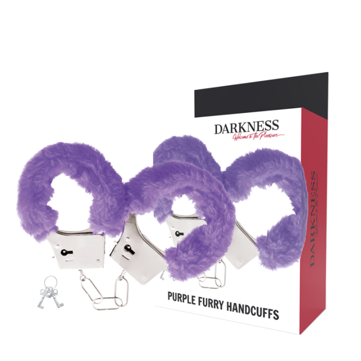 Darkness - Menottes en Métal Doublées Lilas