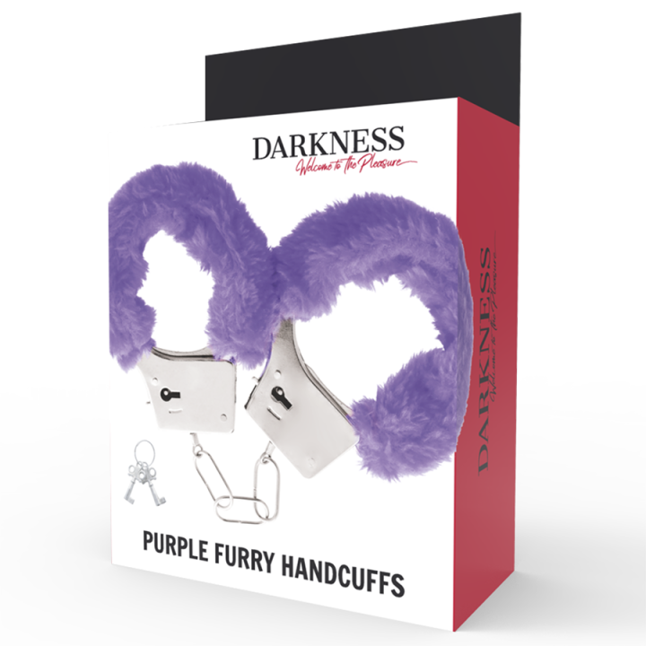 Darkness - Menottes en Métal Doublées Lilas