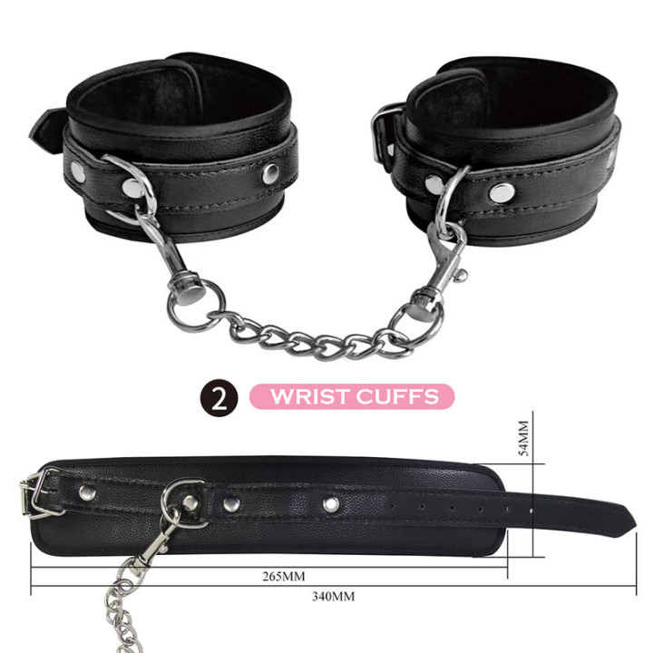 Pretty Love - Kit Bdsm da 8 Pezzi Nero
