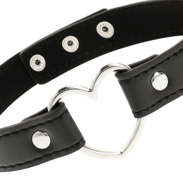 Coquette Chic Desire - Veganes Leder-Halskette-Herz-Accessoire