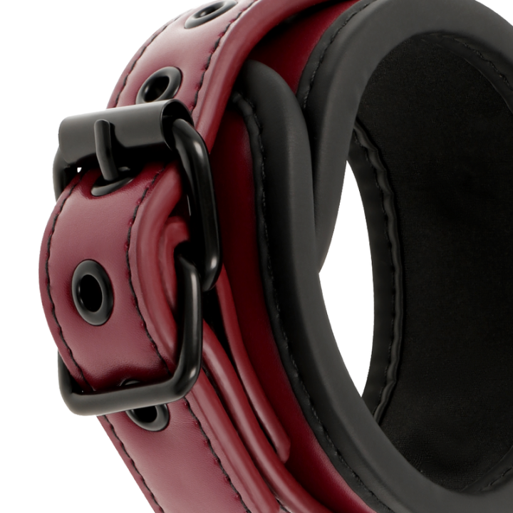 Fetish Submissive Dark Room - Algemas de Tornozelo de Couro Vegano Com Forro de Neoprene