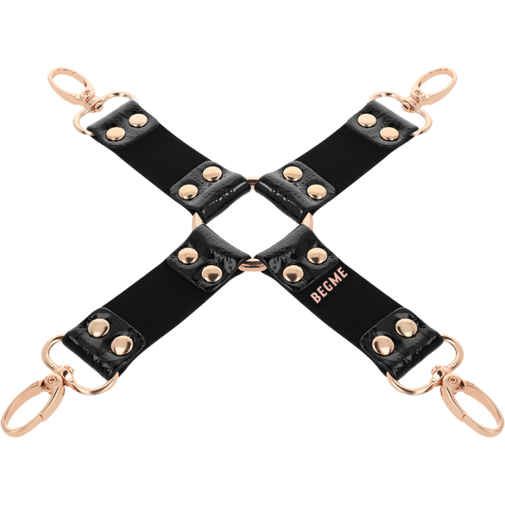 Begme - Black Edition Cravate en Cuir Vegan