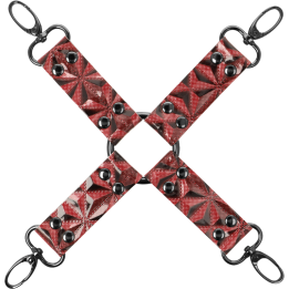Begme - Krawat ze Skory Weganskiej Premium Red Edition