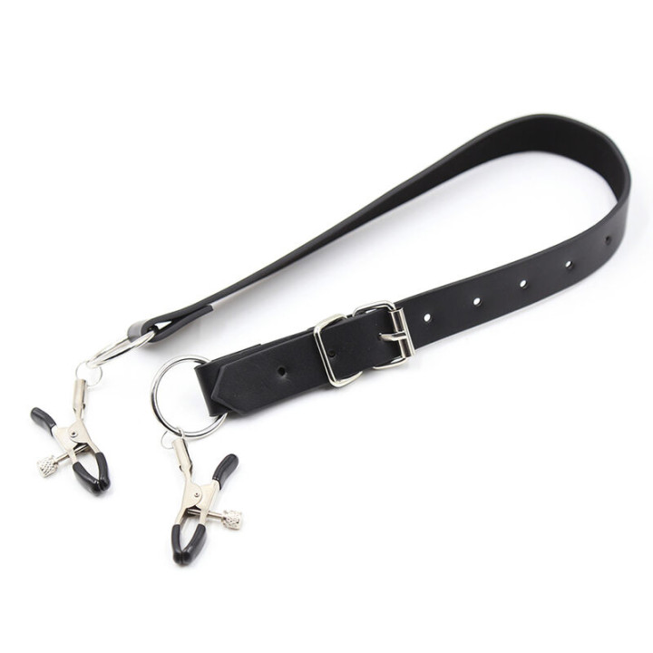 Ohmama Fetish - Pinces Clitoris Avec Sangles de Jambes