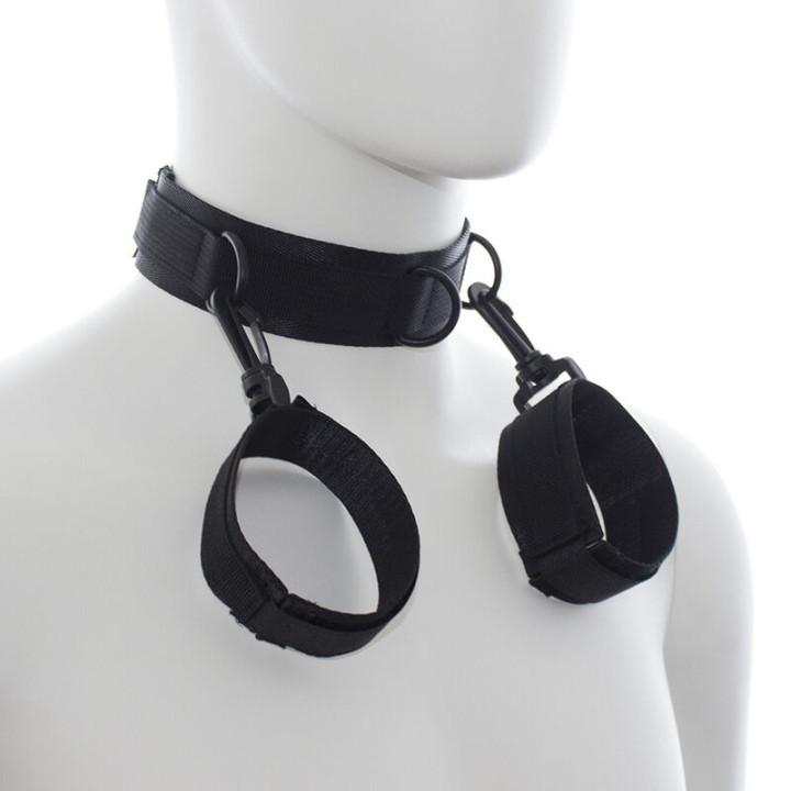 Ohmama Fetish - Handschellen Und Kragen Aus Nylon