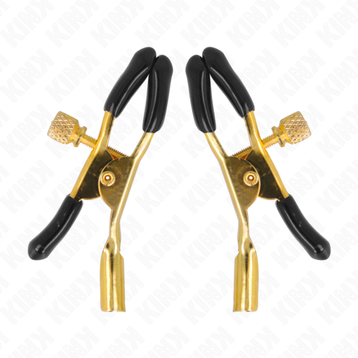 Kink - Goldene Nippelklemmen 6 cm