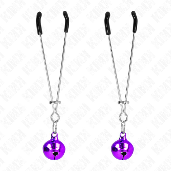 Kink - Thin Bell Nipple Clamps Purple 7 cm