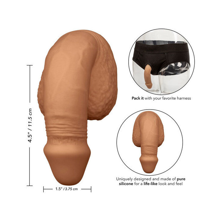 Calexotics - Guarnizione in Silicone Per Pene 12.75 cm Caramel