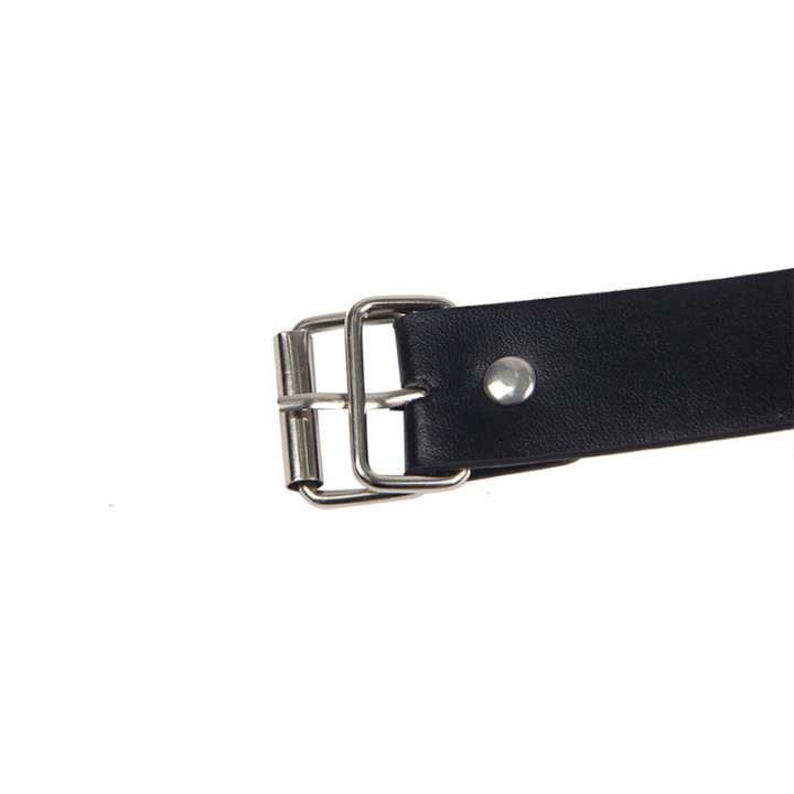 Subblime - 953720 Bondage Leather Strap Breath Clamps Nero Taglia Unica