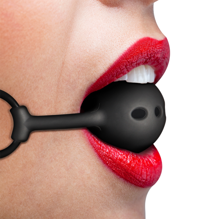 Fetish Submissive Bondage - Bâillon à Boule en Silicone Respirant