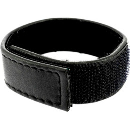 Leather Body - Cinta de Couro Ajustvel Com Velcro Para Pênis Preto