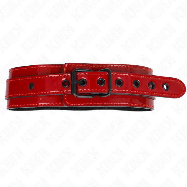 Kink - Collier Ajustable Rouge Vin 37,5-49,5 cm x 5 cm