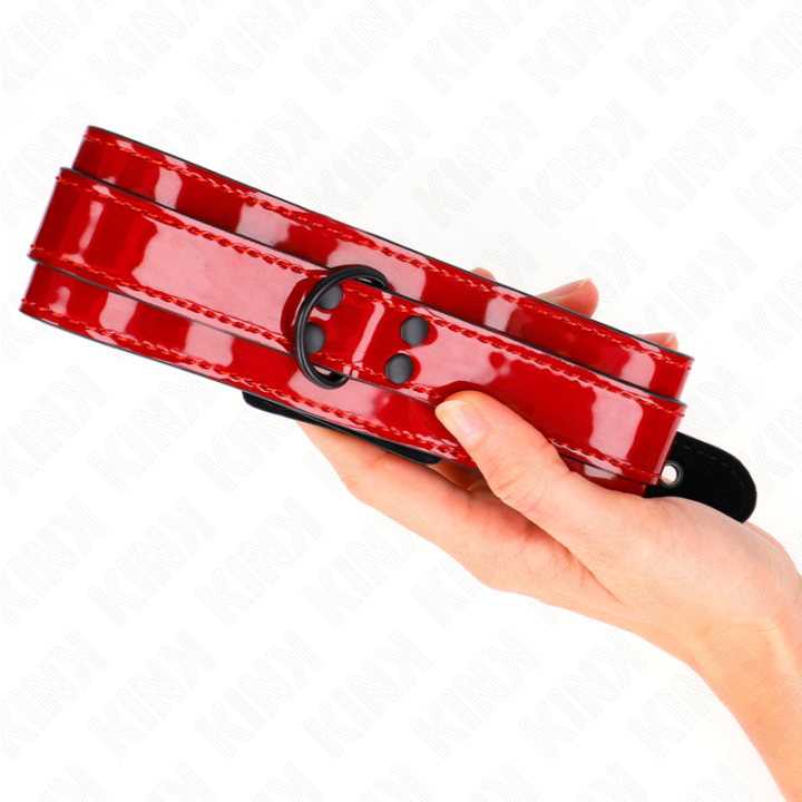 Kink - Collier Ajustable Rouge Vin 37,5-49,5 cm x 5 cm