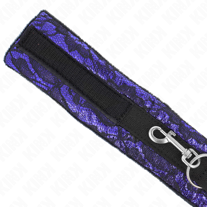 Kink - Colar Curto de Renda de Veludo Com Cinto 105 cm Com Defeito em Nylon 44 x 5,5 cm