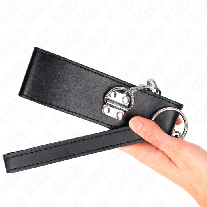 Kink - Necklace With Belt 65 cm With Wide Black Strap Adjustable 33.5-41 cm x 5 cm