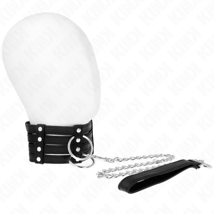 Kink - Collier Avec Ceinture 65 cm Sub Style Ajustable 35-51 cm x 7 cm