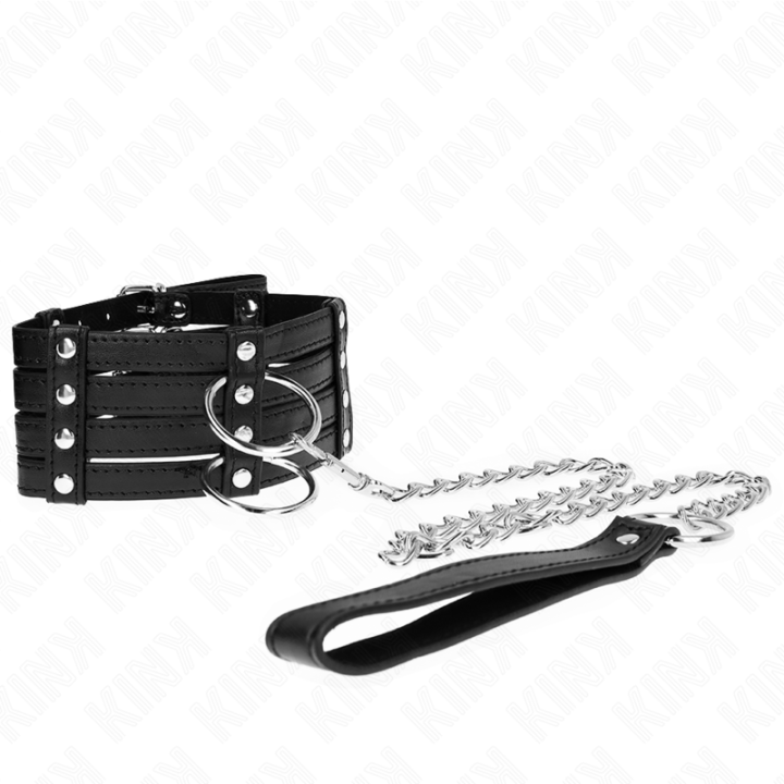 Kink - Colar Com Cinto 65 cm Sub Estilo Ajustável 35-51 cm x 7 cm