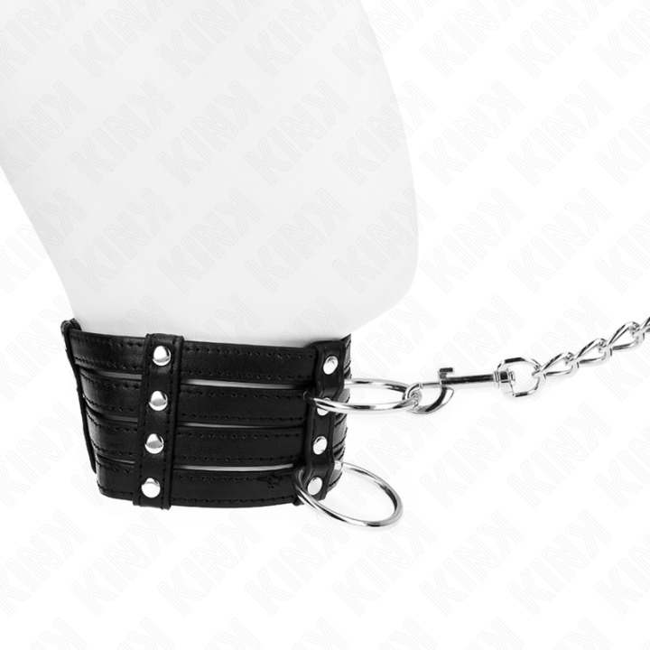 Kink - Collier Avec Ceinture 65 cm Sub Style Ajustable 35-51 cm x 7 cm