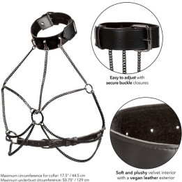 Calexotics - Euphoria Plus Size Multi Chain Collar Harness