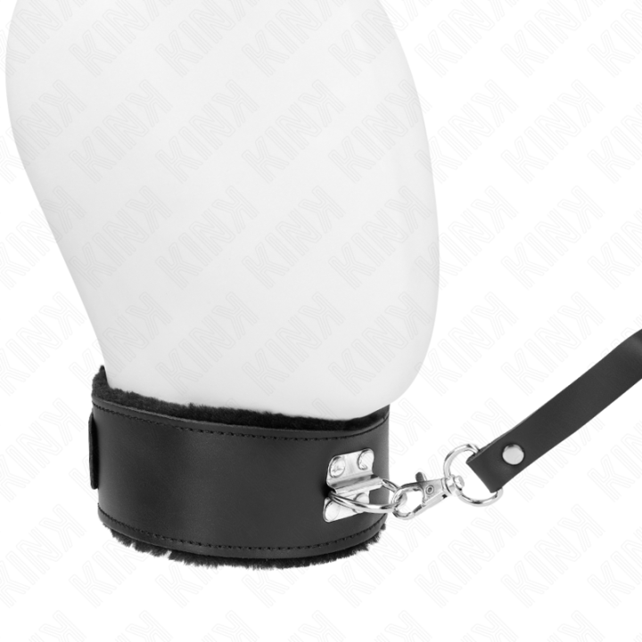 Kink - Colar Com Cinto 116 cm Com Alça de Couro Preta Ajustável 40-48 cm x 6 cm