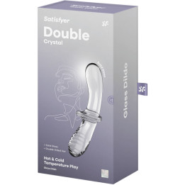 Satisfyer - Dildo de Cristal Duplo Transparente