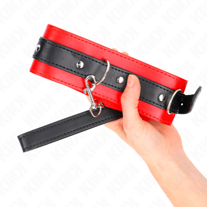 Kink - Collare Con Cintura 65 cm Con Cinturino Rosso 54 x 4,5 cm