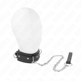Kink - Collier Avec Laisse 65 cm 3 Anneaux Modèle 1 Réglable 38-49 cm x 5 cm