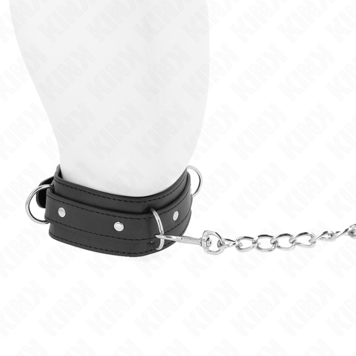Kink - Colar Com Trela 65 cm 3 Anéis Modelo 1 Ajustável 38-49 cm x 5 cm