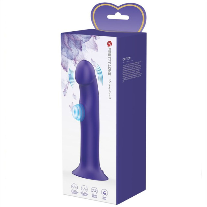 Pretty Love - Dildo Vibratório Murray Youth e Violeta Recarregvel