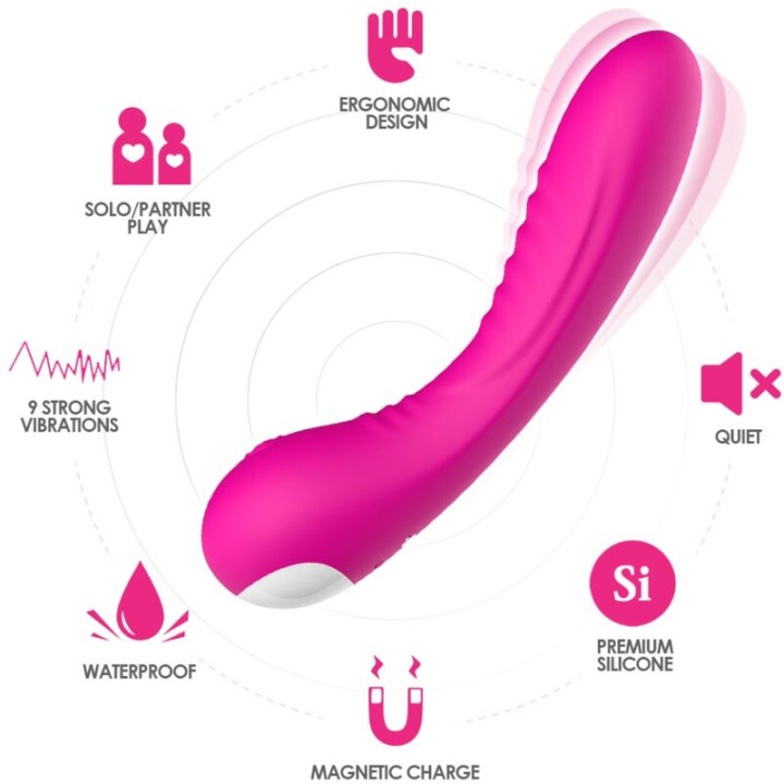 Armony - Vibratore Legend in Silicone Fucsia