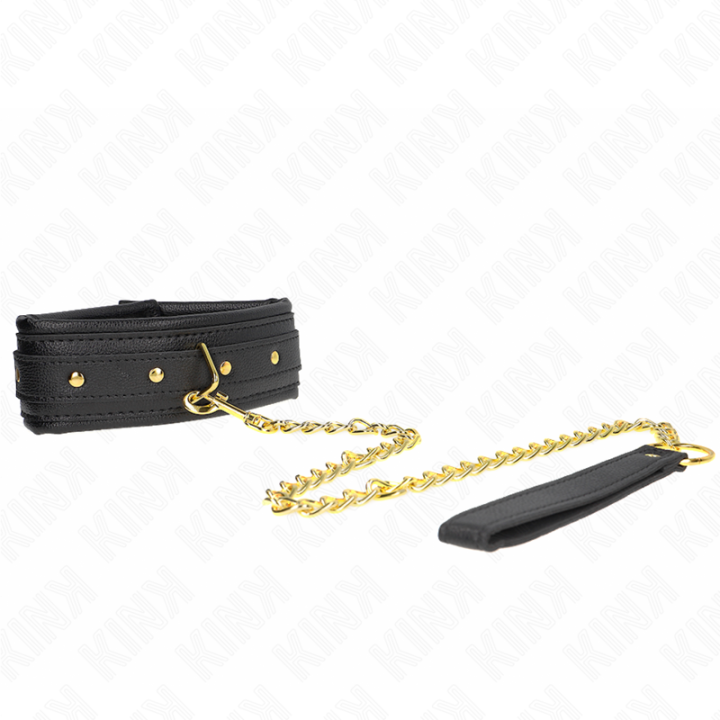 Kink - Colar Com Esponja Alça de Imitação de Couro Modelo 1 Ajustável 37-54 cm x 3 cm
